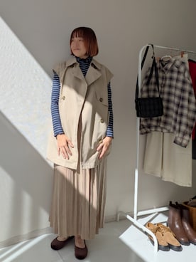 「nissen（ニッセン）のアイテム」を使った、yuyuさん（レディース・157cm）の秋コーディネート