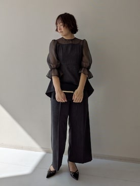 「スタッフ」｜yuyuさん（レディース・159cm）の春コーディネート