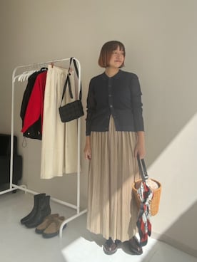 「nissen（ニッセン）のアイテム」を使った、yuyuさん（レディース・157cm）の秋コーディネート