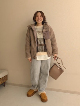 「アイテム（ワンピース/ドレス）」を使った、yuyuさん（レディース・159cm・30代）の冬コーディネート