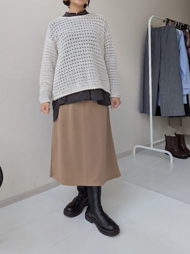 「nissen（ニッセン）のアイテム」を使った、yuyuさん（レディース・157cm）の秋コーディネート