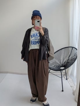 「nissen（ニッセン）のアイテム」を使った、yuyuさん（レディース・157cm）の秋コーディネート