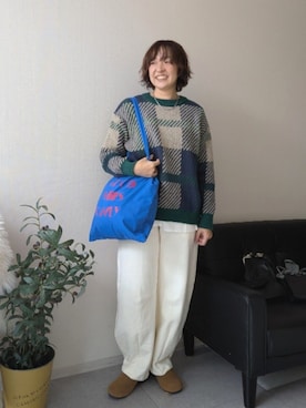 「nissen（ニッセン）のアイテム」を使った、yuyuさん（レディース・159cm）の秋コーディネート