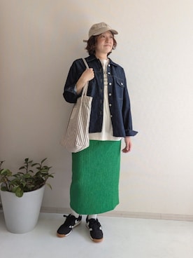 「nissen（ニッセン）のアイテム（ジャケット/アウター）」を使った、yuyuさん（レディース・159cm）の春コーディネート