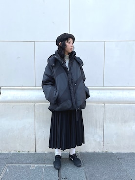 「タートルネック」｜「アイテム（スウェット）」を使った、marimekkostaffさん（レディース・161cm）の冬コーディネート