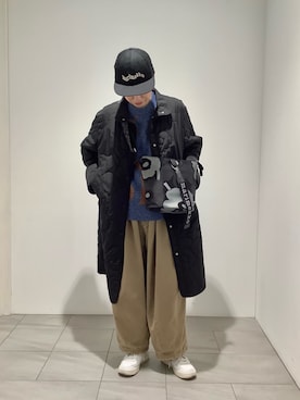「アイテム（ダウンジャケット/コート）」を使った、marimekkostaffさん（レディース・156cm）の秋コーディネート