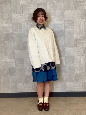 「marimekko（マリメッコ）のアイテム」を使った、marimekkostaffさん（レディース・153cm）の秋コーディネート