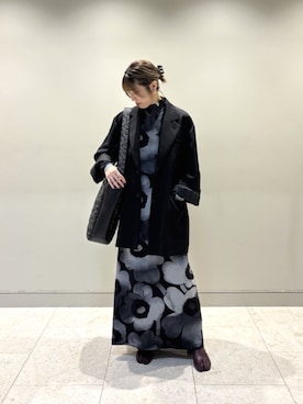 「アイテム（バレッタ/ヘアクリップ）」を使った、marimekkostaffさん（レディース・165cm）の秋コーディネート