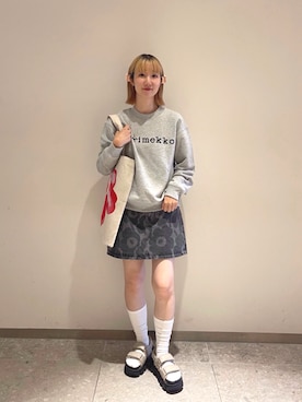 「アイテム（バレッタ/ヘアクリップ）」を使った、marimekkostaffさん（レディース・162cm）の秋コーディネート