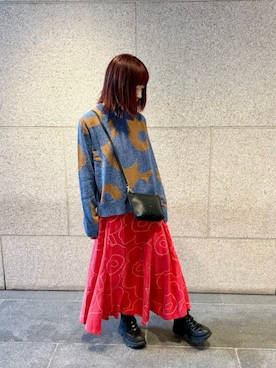 「marimekko（マリメッコ）のアイテム」を使った、marimekkostaffさん（レディース・155cm）の秋コーディネート
