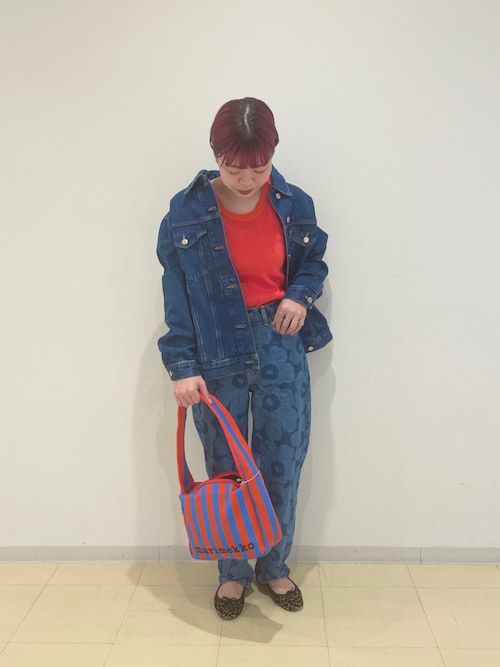 マリメッコ Maridenim Murros Unikko デニムGジャン 本物
