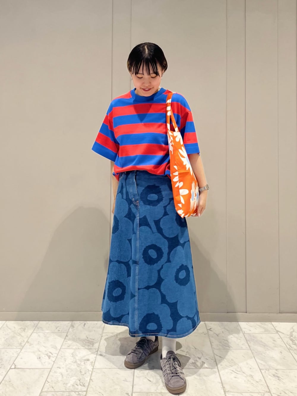 marimekko デニムスカート Maridenim】 Suoritus Uni / skirt（デニムスカート