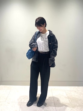 「marimekko（マリメッコ）のアイテム」を使った、marimekkostaffさん（レディース・159cm）の秋コーディネート