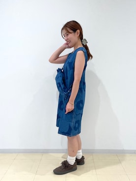 「marimekko（マリメッコ）のアイテム（ワンピース）」を使った、marimekkostaffさん（レディース・149cm）の秋コーディネート