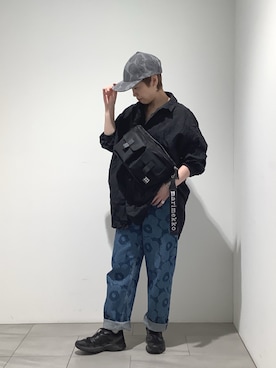 「marimekko（マリメッコ）のアイテム（バッグ）」を使った、marimekkostaffさん（レディース・156cm）の夏コーディネート