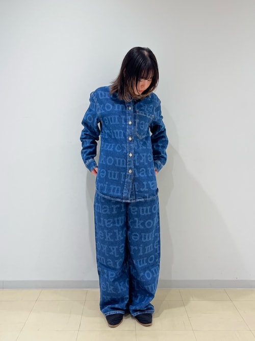 最安値！Marimekko Maridenim Unikko デニムシャツ Maridenim】 Unikko / Unikko jean shirt（シャツ/ブラウス