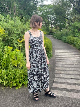 「marimekko（マリメッコ）のアイテム（ワンピース）」を使った、marimekkostaffさん（レディース・165cm）の秋コーディネート
