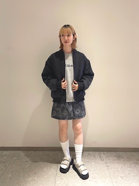 「アイテム（バレッタ/ヘアクリップ）」を使った、marimekkostaffさん（レディース・162cm）の秋コーディネート