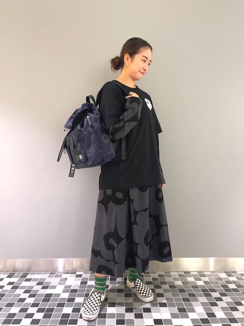 marimekko UNIKKO リュック グレー/ブラック 楽天市場】【ショッパー特典付】 マリメッコ リュック バディ 黒