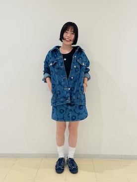 「アイテム（ジャケット/アウター）」を使った、marimekkostaffさん（レディース・155cm）の夏コーディネート