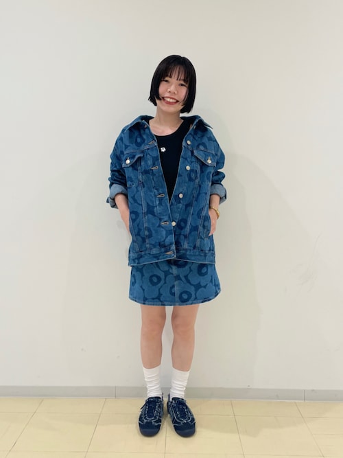 Maridenim】 Ruudut Unikko / skirt（スカート）｜marimekko
