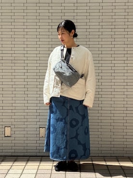 「marimekko（マリメッコ）のアイテム」を使った、marimekkostaffさん（レディース・159cm）の秋コーディネート