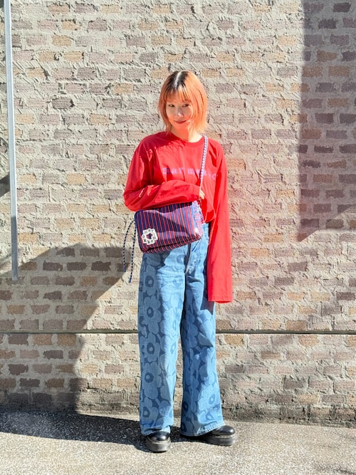 Maridenim】Unikko / Wide jeans S（デニムパンツ）｜marimekko