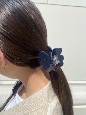「アイテム（バレッタ/ヘアクリップ）」を使った、marimekkostaffさん（レディース・154cm）の秋コーディネート