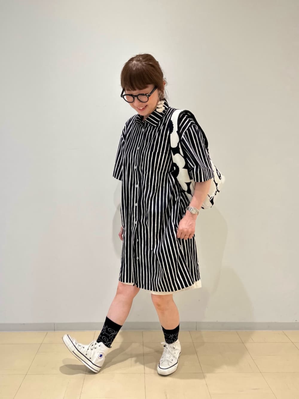 marimekko マリメッコ シャツワンピース　ロングシャツ　総柄 1750819001_1000.jpg