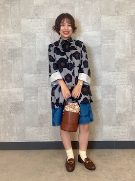 「marimekko（マリメッコ）のアイテム」を使った、marimekkostaffさん（レディース・153cm）の秋コーディネート