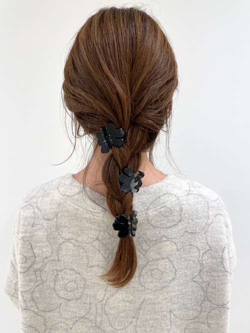 マリメッコ　ヘアクリップ　ブラウン　Marimekko マリメッコ ヘアクリップ ブラウン Marimekko Unikko Hair Clip Large