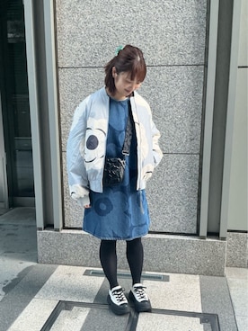 「アイテム（バレッタ/ヘアクリップ）」を使った、marimekkostaffさん（レディース・158cm）の秋コーディネート