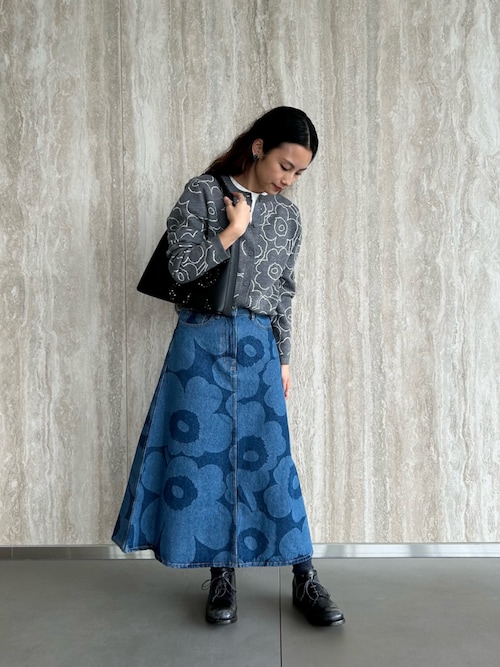 マリメッコ マリデニム　スカート　40 デニム　marimekko セール】【Maridenim】 Suoritus Uni / skirt（デニムスカート