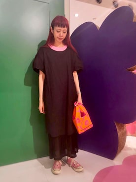 「marimekko（マリメッコ）のアイテム（ワンピース）」を使った、marimekkostaffさん（レディース・164cm）の春コーディネート