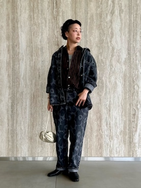 「アイテム（タンクトップ）」を使った、marimekkostaffさん（レディース・162cm）の秋コーディネート