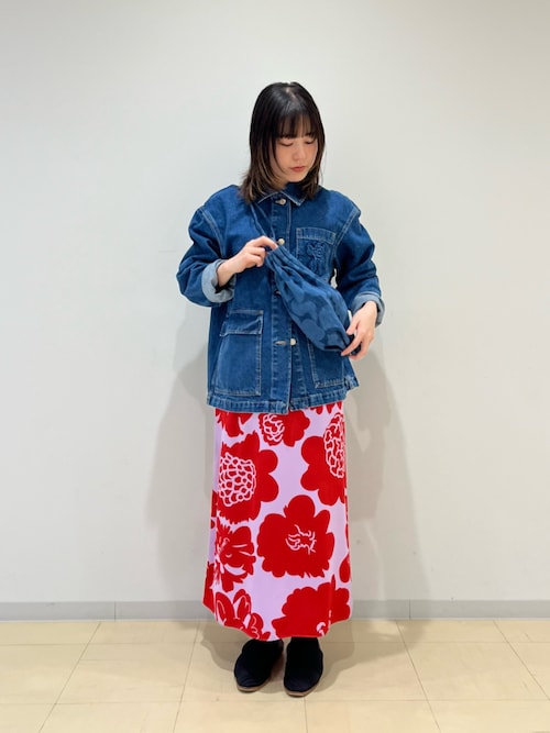 【11/3まで限定値下げ】マリメッコ　Karla Denim ショルダーバッグ Karla Denim ショルダーバッグ | Maija Isola | Marimekko (マリメッコ