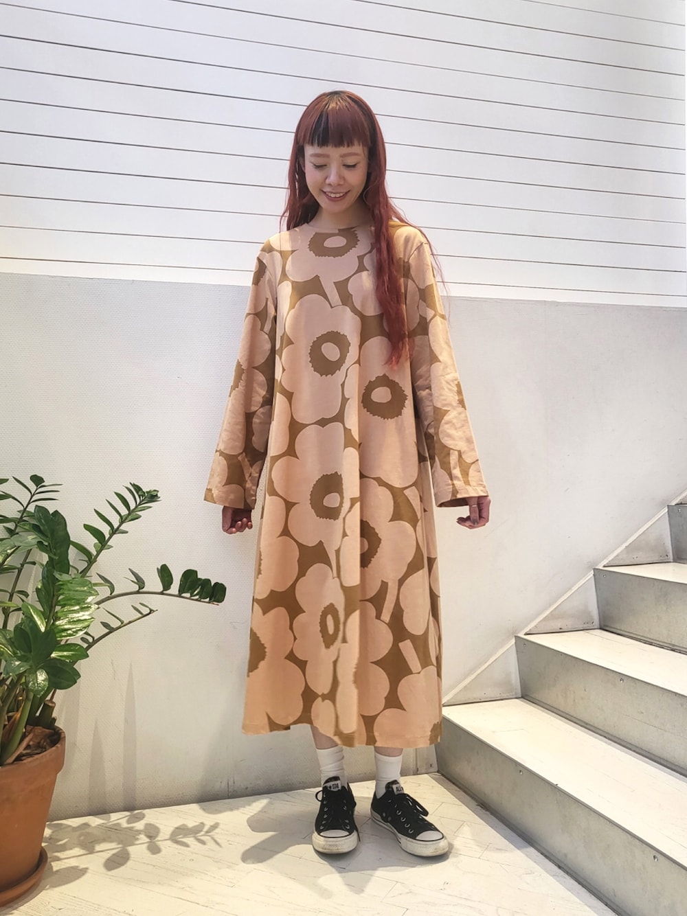 marimekko（マリメッコ）の「Unikko / Tromppi cotton jersey