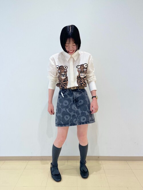 marimekko ZOZOmarimekkostaffさんのデニムスカートを使った 