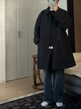 「アイテム（ダウンジャケット/コート）」を使った、yu-daiさん（メンズ・165cm）の秋コーディネート