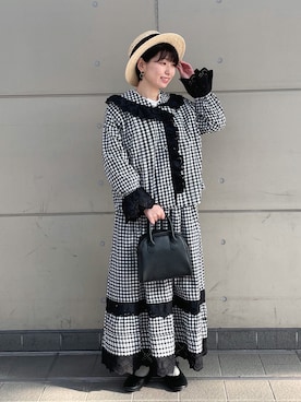 「春服デビュー宣言」｜「アイテム（その他シューズ）」を使った、シノさん（レディース・152cm）の冬コーディネート