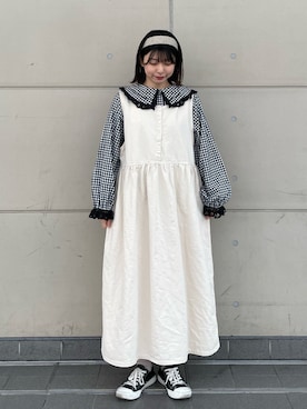 「Samansa Mos2（サマンサ モスモス）のアイテム（アクセサリー）」を使った、シノさん（レディース・152cm）の冬コーディネート