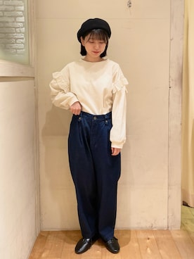 「アイテム（その他シューズ）」を使った、シノさん（レディース・152cm）の春コーディネート