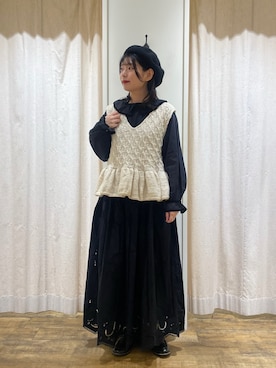 「アイテム（ドレスシューズ）」を使った、シノさん（レディース・153cm）の冬コーディネート