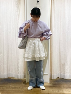 「アイテム（ハンドバッグ）」を使った、シノさん（レディース・153cm・20代）の秋コーディネート