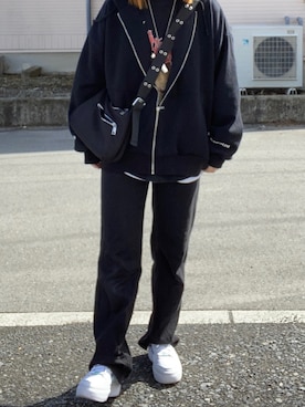 y♡様❤️７点⭐️A581⭐️ RASVOA ♥ レイヤード風 プリントパーカー RASVOA（ラスボア）の「レイヤード風ロゴ刺繍パーカー（パーカー