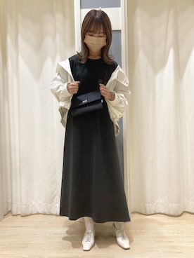 「シンフルコーデ」｜「アイテム（マウンテンパーカー）」を使った、た な かさん（レディース・157cm）の春コーディネート