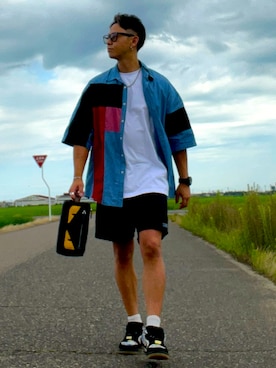 「FENDI（フェンディ）のアイテム」を使った、nobutanchinさん（メンズ・173cm）の夏コーディネート