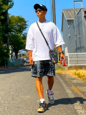 「NIKE（ナイキ）のアイテム」を使った、nobutanchinさん（メンズ・173cm）の夏コーディネート