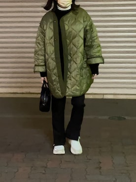 「FREAK'S STORE（フリークスストア）のM-65キルトライナージャケット（ミリタリージャケット）」を使った、eriさん（レディース・161cm・20代）の冬コーディネート