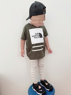 「ザノースフェイス」｜18:)さん（キッズ・90cm）の夏コーディネート